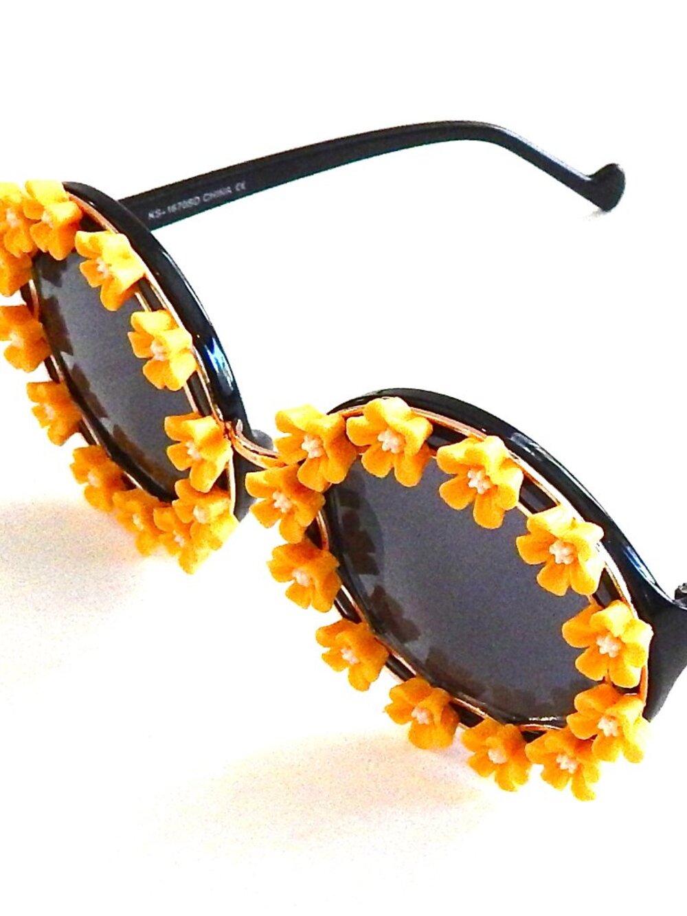 GASOLINE GLAMOUR SUMMER OF LOVE MORNING GLORY YELLOW BIRDCAGE GLASSES 🌼🏵️💛